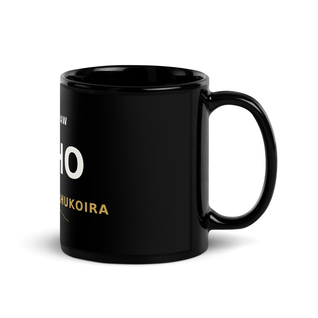 Karjalankarhukoira muki, musta, pohjoismainen muotoilu, Nordpaw